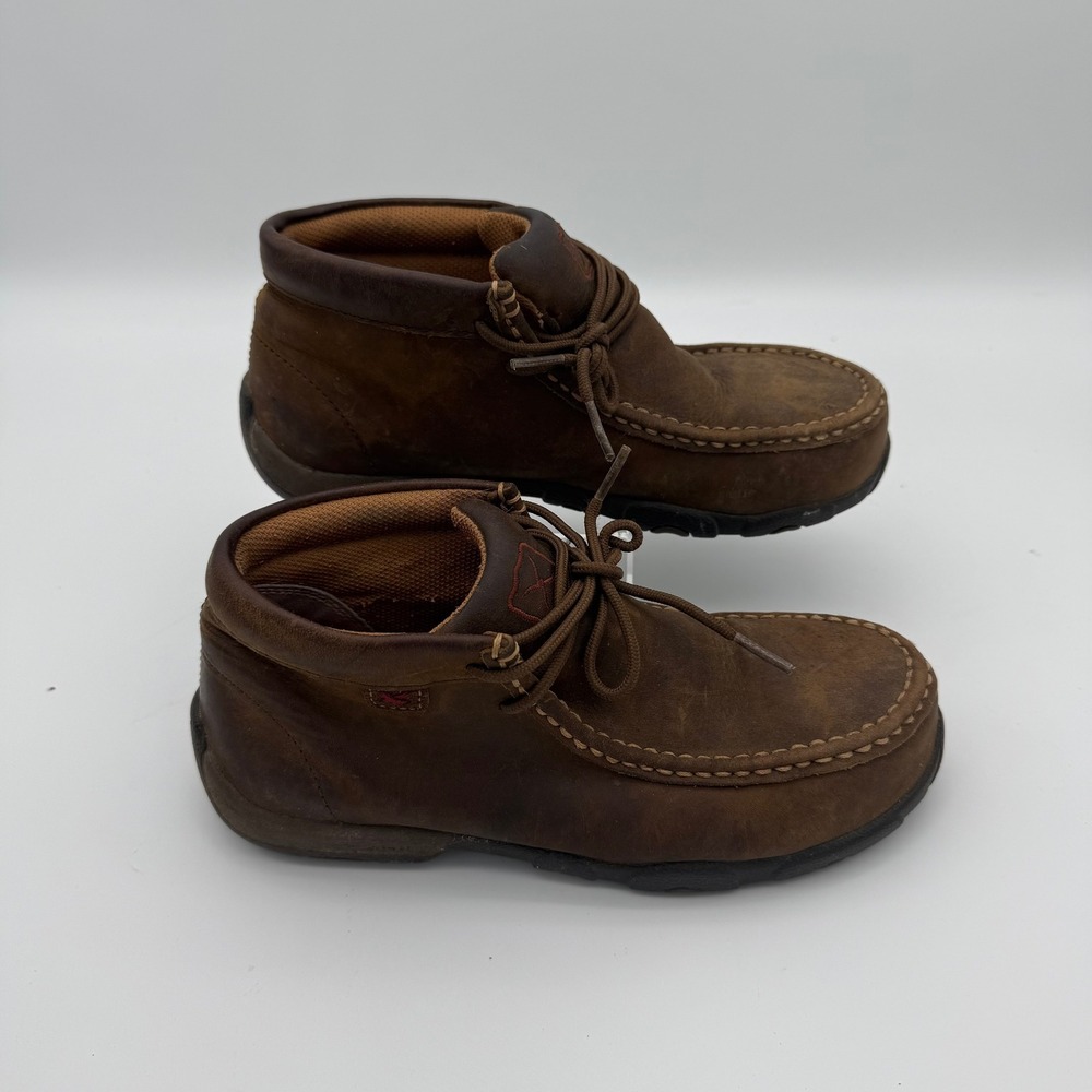 Twisted X Womens Driving Moc Steel Toe Work Boots Brown Leather WDMST01 Size 5.5 - Picture 6 of 8